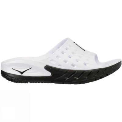 Sandalias Hoka One One Ora Recovery Slide Hombre Blancas - Chile VIU826907